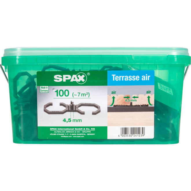 Spax-Air 4,5mm Fugenbreite - 1 x Henkelbox (Inhalt: 100 Stück)
