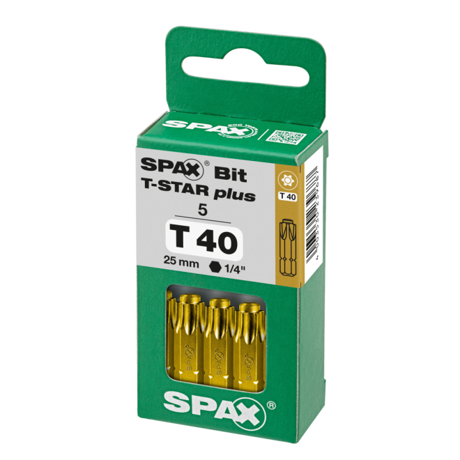 Spax- Bits T-Star plus 25mm TX40 - (5er Dose ) -1 Stück