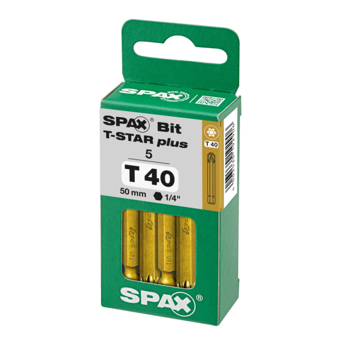 Spax- Bits T-Star plus 50mm TX40 - (5er Dose) - 1 Stück 