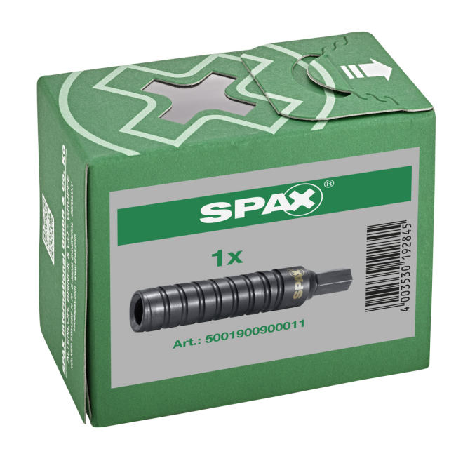 SPAX - Einschraubhülse für SPAX- Gewindestangen (Ø16mm) ohne Kopf - Schlüsselweite SW 11- 1 Stück