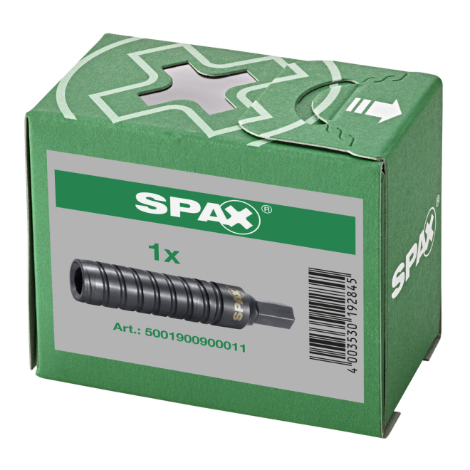 SPAX - Einschraubhülse für SPAX- Gewindestangen (Ø16mm) ohne Kopf - Schlüsselweite SW 11- 1 Stück