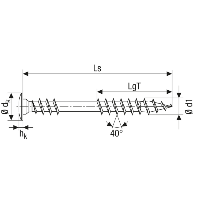 SPAX -Terrassenschraube Bold, T-Star plus T20 in A2, Zierkopf - 5,0x56mm - 100 Stück