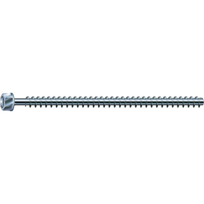 SPAX - Gewindestangen mit Sechskantkopf und Bund, Schlüsselweite 22 ohne Spitze, blank verz. -16x1200mm (Gewinde bis annähernd Kopf) - 25 Stück