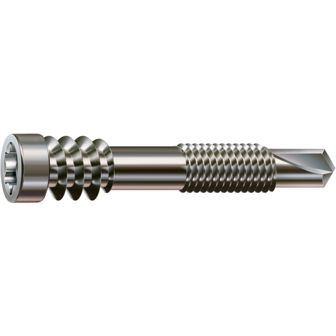SPAX -Terrassenschraube ALU T-Star plus T25 in A2, Zylinderkopf mit Bohrspitze- 5,0x48mm - 100 Stück