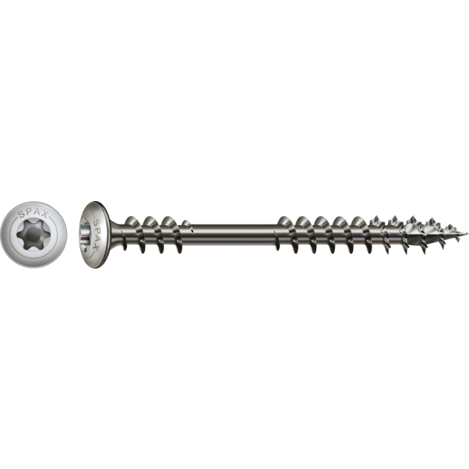 SPAX -Terrassenschraube Bold, T-Star plus T20 in A2, Zierkopf - 5,0x56mm - 100 Stück