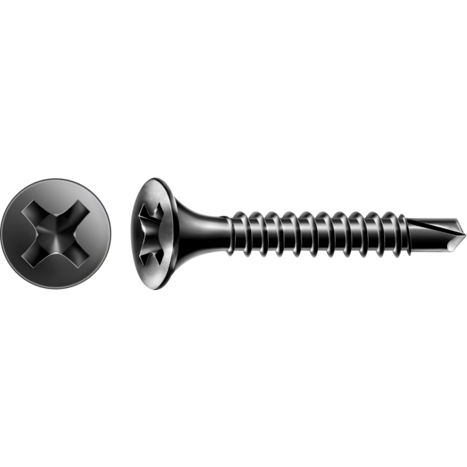 SPAX Schnellbauschraube GIX Typ-D mit Trompetenkopf und Kreuzschlitz H; Blechgewinde und Bohrspitze; 3,5 x 25mm; - 1.000 Stück