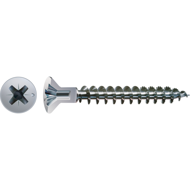SPAX Senkkopf Kreuzschlitz Z mit Kopfbohrung Ø 2,5mm,VG PZ 2 WIROX® 5,0x60 - 2.500 Stück