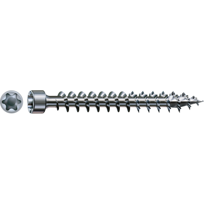 SPAX T-Star plus Zylinderkof 4CUT WIROX® Torx 30; 6,0x180 (Gewinde bis annähernd Kopf) - 100 Stück
