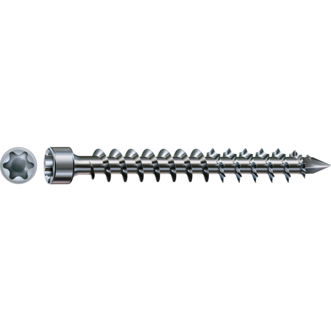 SPAX T-Star plus Zylinderkof mit CUT-Spitze WIROX® Torx 40; 8,0x180 (Gewinde bis annähernd Kopf) - 50 Stück