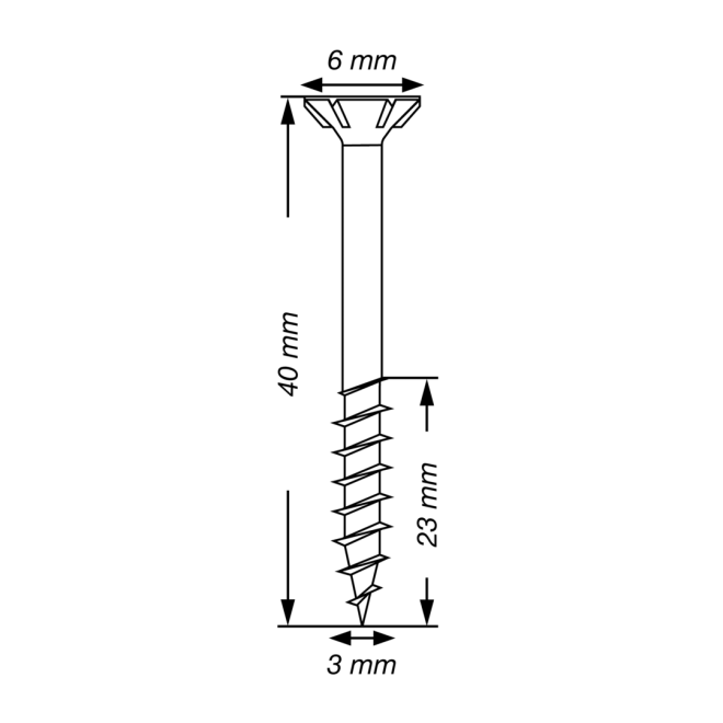 SPAX-T-STAR plus Torx TX 10 TG 3,0x40 (Abweichende Ausführung.) WIROX® - 5000 Stück