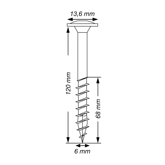 SPAX T-STAR plus Tellerkopf 4CUT Edelstahl A2 Torx 30 Teilgewinde 6,0x120 - 100 Stück