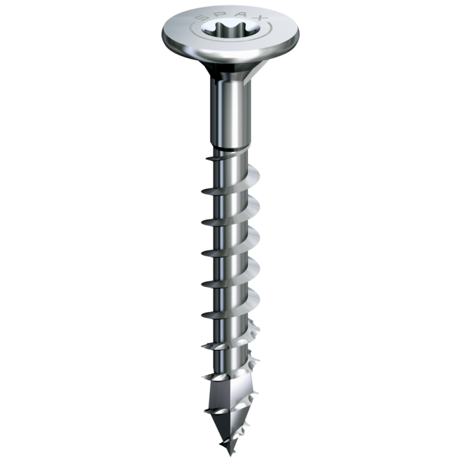 SPAX T-STAR plus Schieferschraube mit Spezialflachkopf 4,0 x 34mm; Edelstahl A2; Teilgewinde TX 20 - 500 Stück
