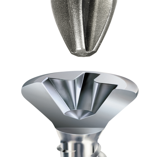 ABC-Fex Beschlagschraube- Senkkopf, Kreuzschlitz, WIROX®, 4x25 mm - 3.000 Stück