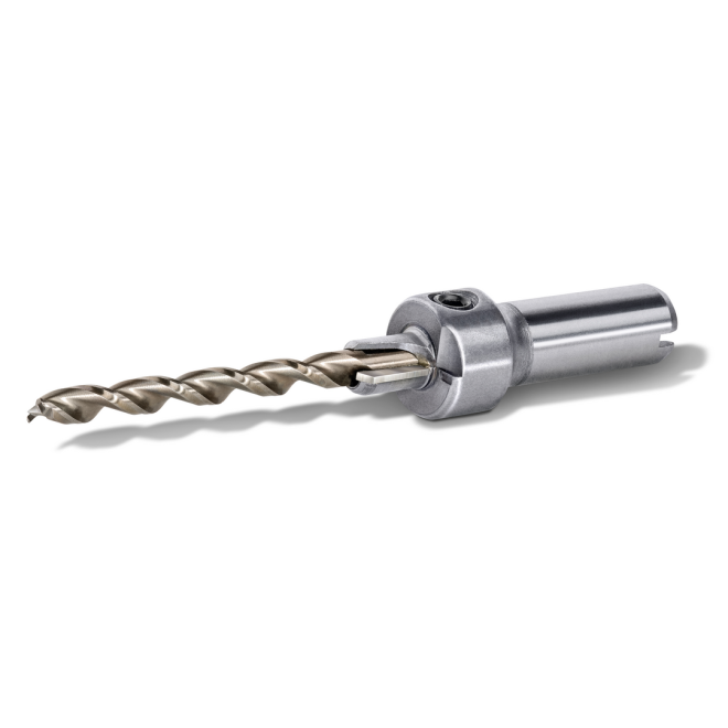 Spax- Step Drill 4 Bohrsenker 4mm; Inhalt: 1x Holzbohrer Ø 4mm, 1x Senker Ø 6,5mm und 1x Innensechskantschlüssel - in Box