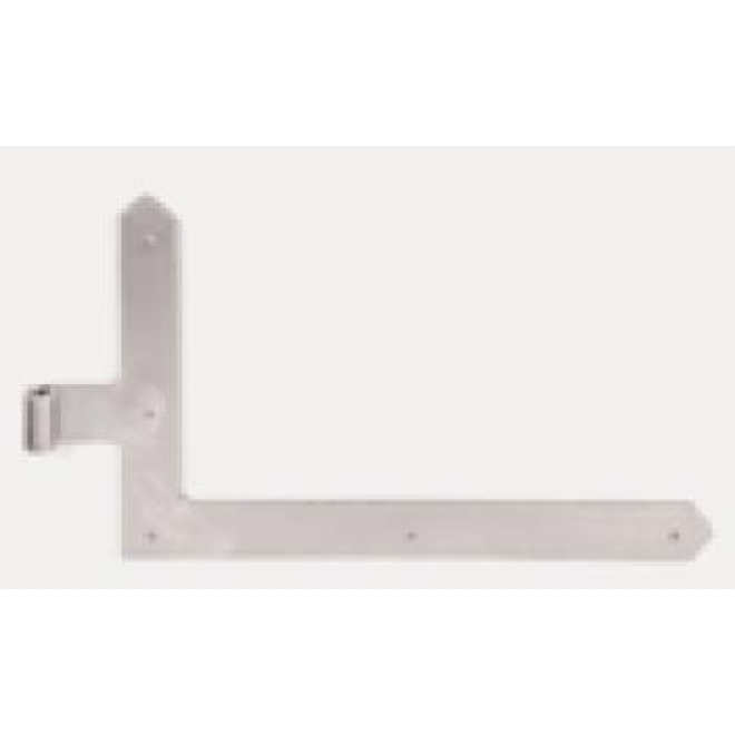 Winkelband Nr. 144-17/-18 feuer verz. für Rahmen-Gartentore Ø 16, 250x600mm - 1 Paar
