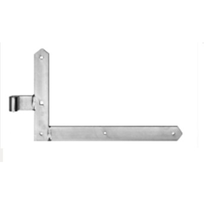 Winkelband Nr. 144-17/-18 verzinkt für Rahmen-Gartentore Ø 16, 250x600mm - 1 Paar