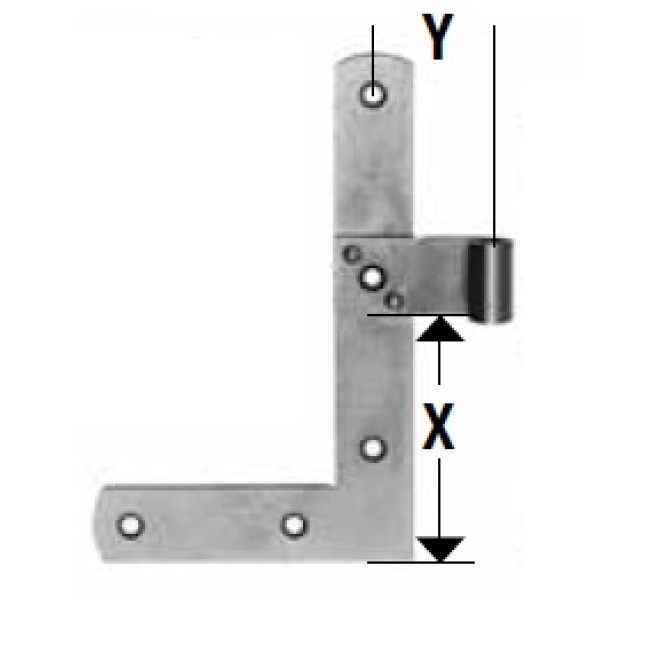 Fenster-Winkelband, Rolle 8mm feuerverz., 175x110mm, Material 26x2,5mm - 10 Paar