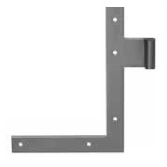 Fenster-Winkelband Württemberg. Form, schwarz, Rolle 6mm/Höhe 30mm, 150x115mm, Material 18x2mm - 10 Paar