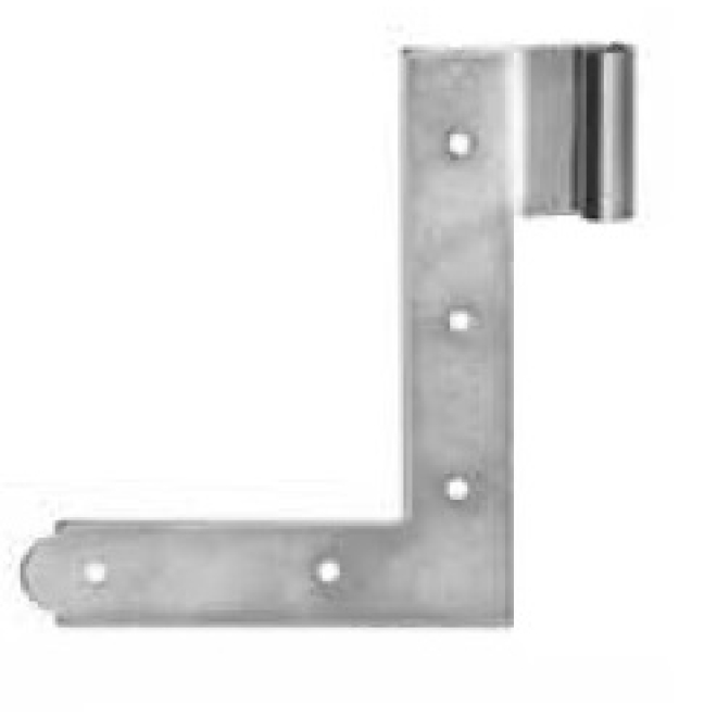 Fenster-Winkelband Rhein. Form, Rolle 6mm/Höhe 30mm, verz. 100x84mm, Material 19x2mm - 1 Paar