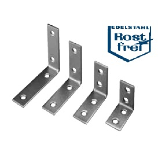 Stuhlwinkel aus V2A, 60x60 mm - 1 Stück