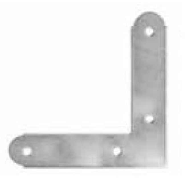 Fenster-Eckwinkel Rheinische Form verzinkt, 90x90mm, Material 19x2mm - 1 Stück