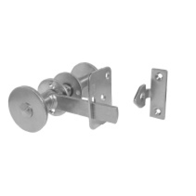 Torverschluss mit Knauf und 8mm Stift, verzinkt, Hebel: 155x25x5mm, Knauf: Ø 58mm 1 Stück