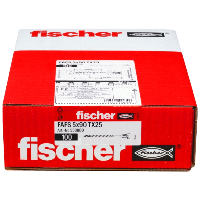 fischer Justierschraube FAFS 5,0x90 TX25 - 100 Stück