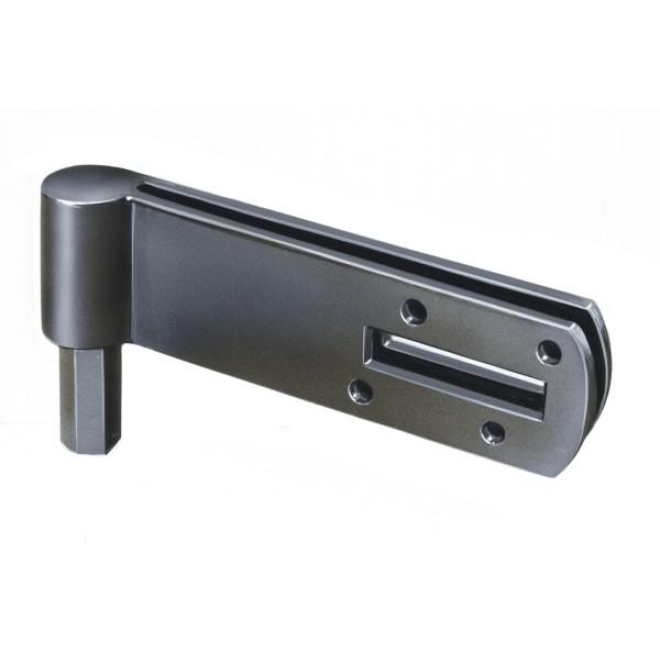 Verstellbare Rolle mit Sechskant schwarz, für Innenöffner, 115x35mm, Anschlag links - 1 Stück