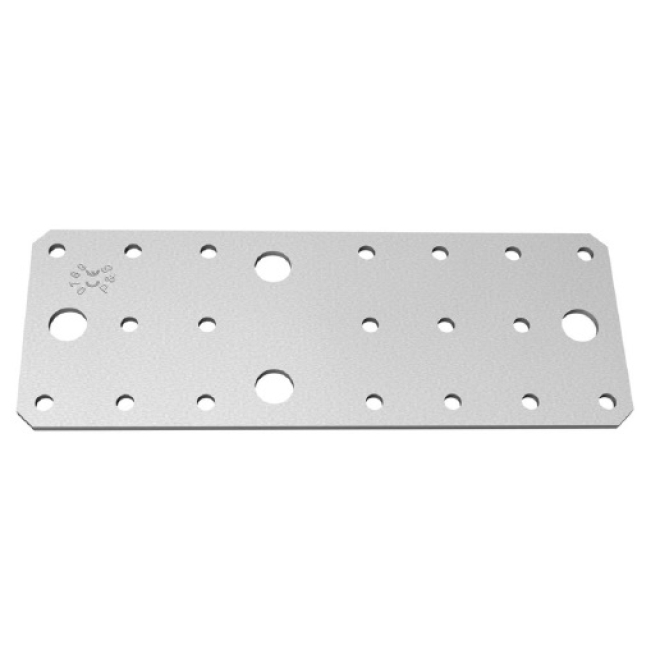 Flachverbinder verzinkt, f. große, schwere Verb., 205x90mm, Materialstärke: 3,0mm - 1 Stück