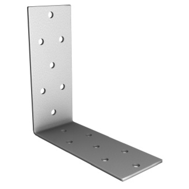 Winkelstreifenverbinder verzinkt, 100x100x40mm, Materialstärke 2,0mm - 1 Stück