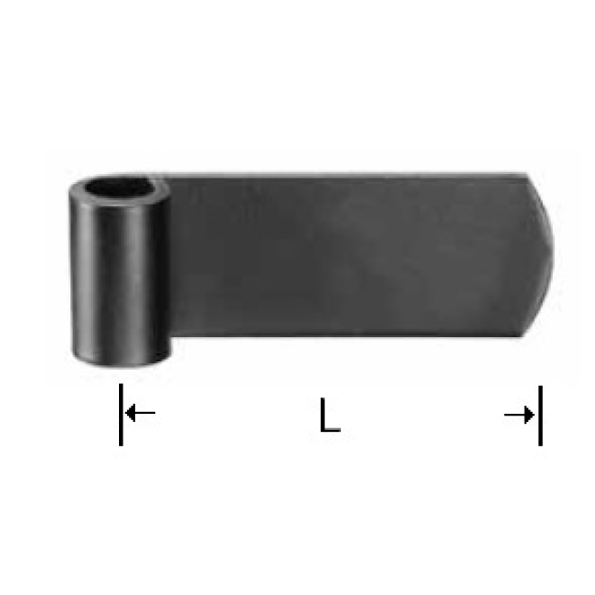 Rolle für Verstellkreuz, schwarz, Ø 10mm, Länge: 100mm - 10 Stück