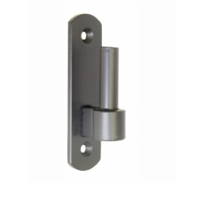 Haken DIII auf Platte geschweißt, schwarz, Platte halbrund, Ø 10mm, Abstand: 10mm - 10 Stück