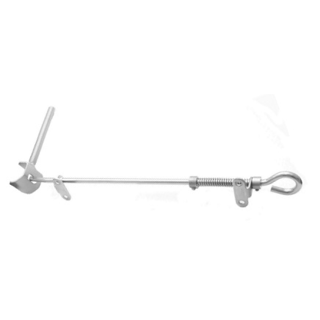 Klappladen-Feststeller Edelstahl m. Federriegel aus Edelstahl z. Anschrauben/Einkleben, Ø 6mm, Länge: 300mm - 1 Stück