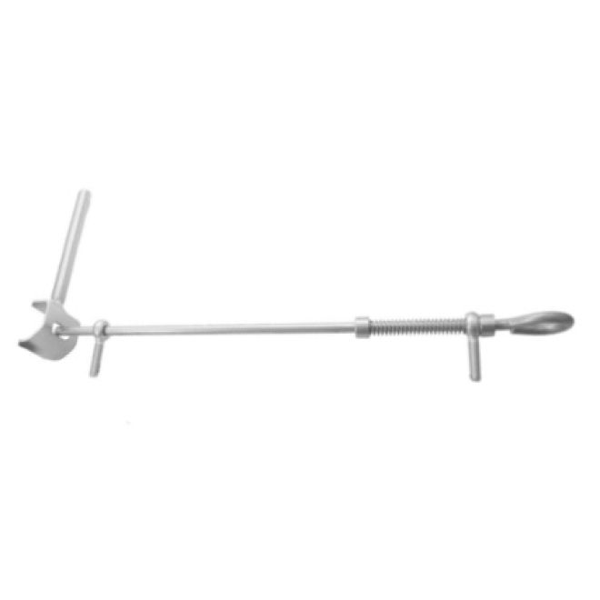 Klappladen-Feststeller schwarz m. Federriegel aus Edelstahl z. Einschrauben/Einkleben, Ø 6mm, Länge: 300mm - 1 Stück