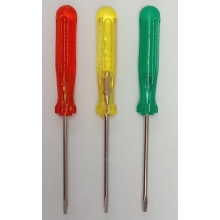 2 Mini-Schraubendreher Set – Kreuz Und Schlitz, Gesamtlänge 88 Mm, Chrom-Vanadium-Stahl