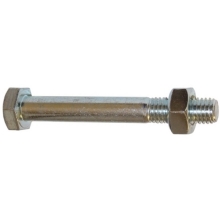 DIN 601 Mu Bauschrauben / Sechskantschrauben mit Sechskantmutter, 4.6/4.8 galvanisch verzinkt, M16x120 - 25 Stück
