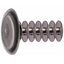 Dübelverschluß-Stopfen schwarz Kopf Ø 28mm 14x40 - 100 Stück