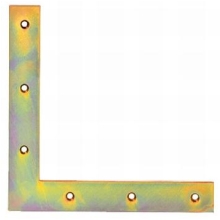 Winkel Nr. 22 gelb verz. für Haustüren 160x160mm - 1 Stück