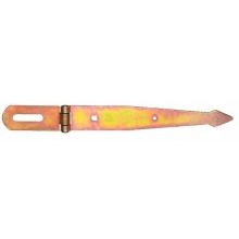 Überfalle Nr. 73 schwer, gelb verz., L. 300mm, Klappe: 110x45mm - 1 Stück