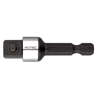 Adapter von 1/4-6-kt.E 6,3 auf 3/8-4-kt. mit Stift 50mm, Gr. 5 - 1 Stück