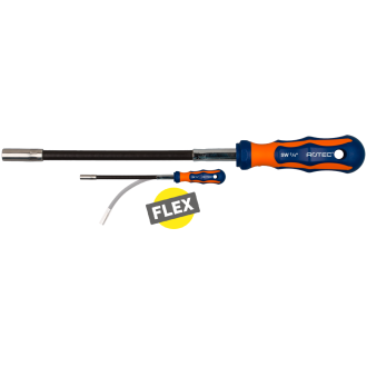 2K-Bit-Schraubendreher flexibel, magnetisch, mit Sprengring, Länge 310mm - 1 Stück