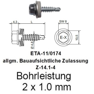 Scheiben DIN 440 verz. M16 (17,5x56,0x5,0mm) - 1 Stück, Schrauben