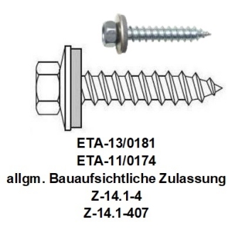 DIN 125/ISO 7089 Unterlegscheiben Form A, feuerverzinkt, Kleinpaket, M8  (8,4x16,0x1,6mm) - 100 Stück, Schrauben