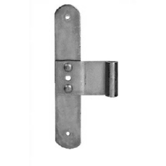 Fenster-Mittelband Nr. 293 gelb verzinkt, Länge:120mm, Rolle 6mm Ø, Material 23x2mm - 1 Stück