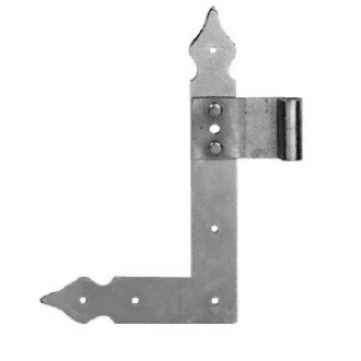 Fenster-Winkelband Nr. 290 Z gelb verzinkt, Rolle 6mm, 160x100mm, Material 23x2mm- 1 Paar