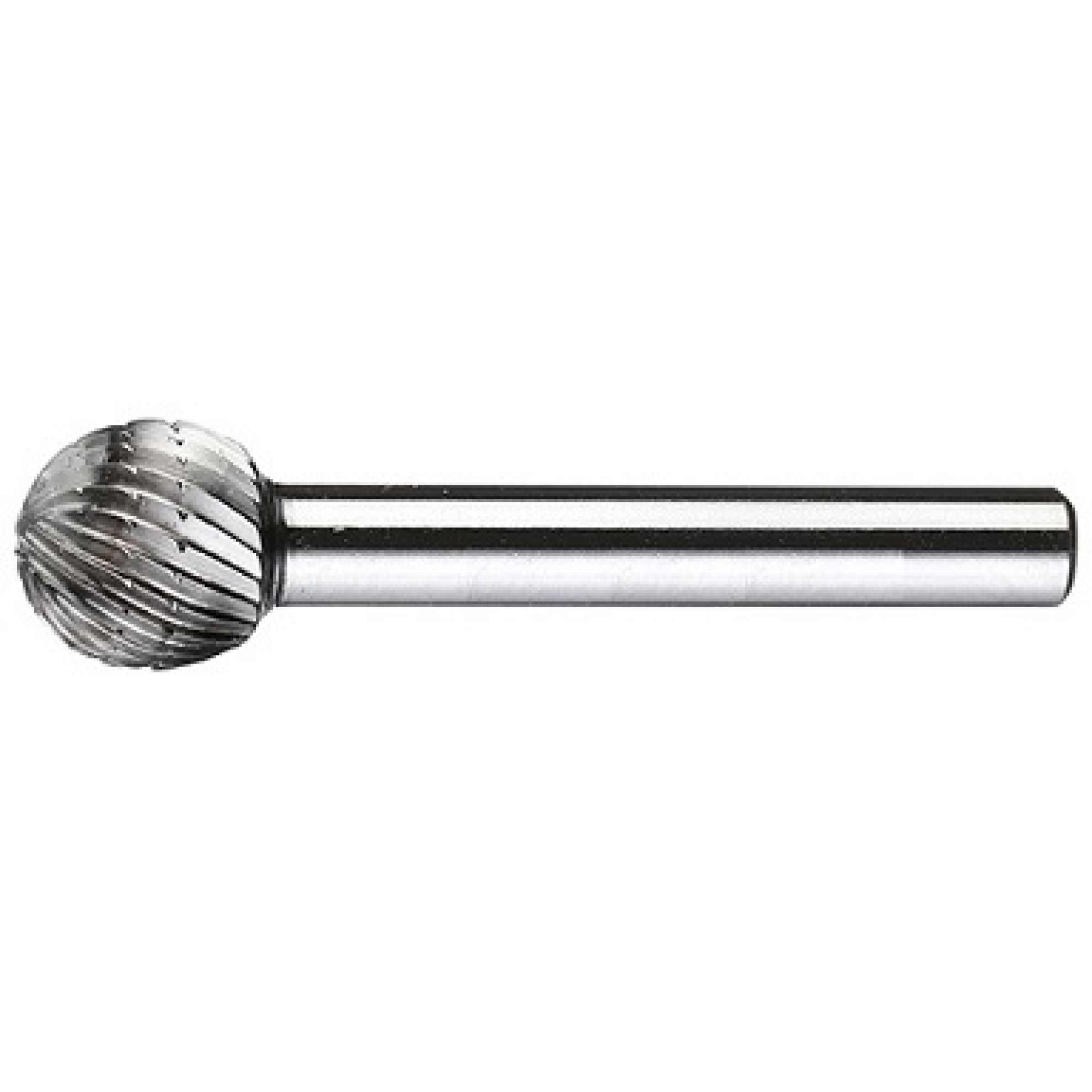 HSS Frässtift Form B, Einfachverzahnung Mit Spanbrecher Und Stirnverzahnung Kopf 1000mm L Kopf 20mm L Gesamt 60mm Schaft 6mm 1 Stueck