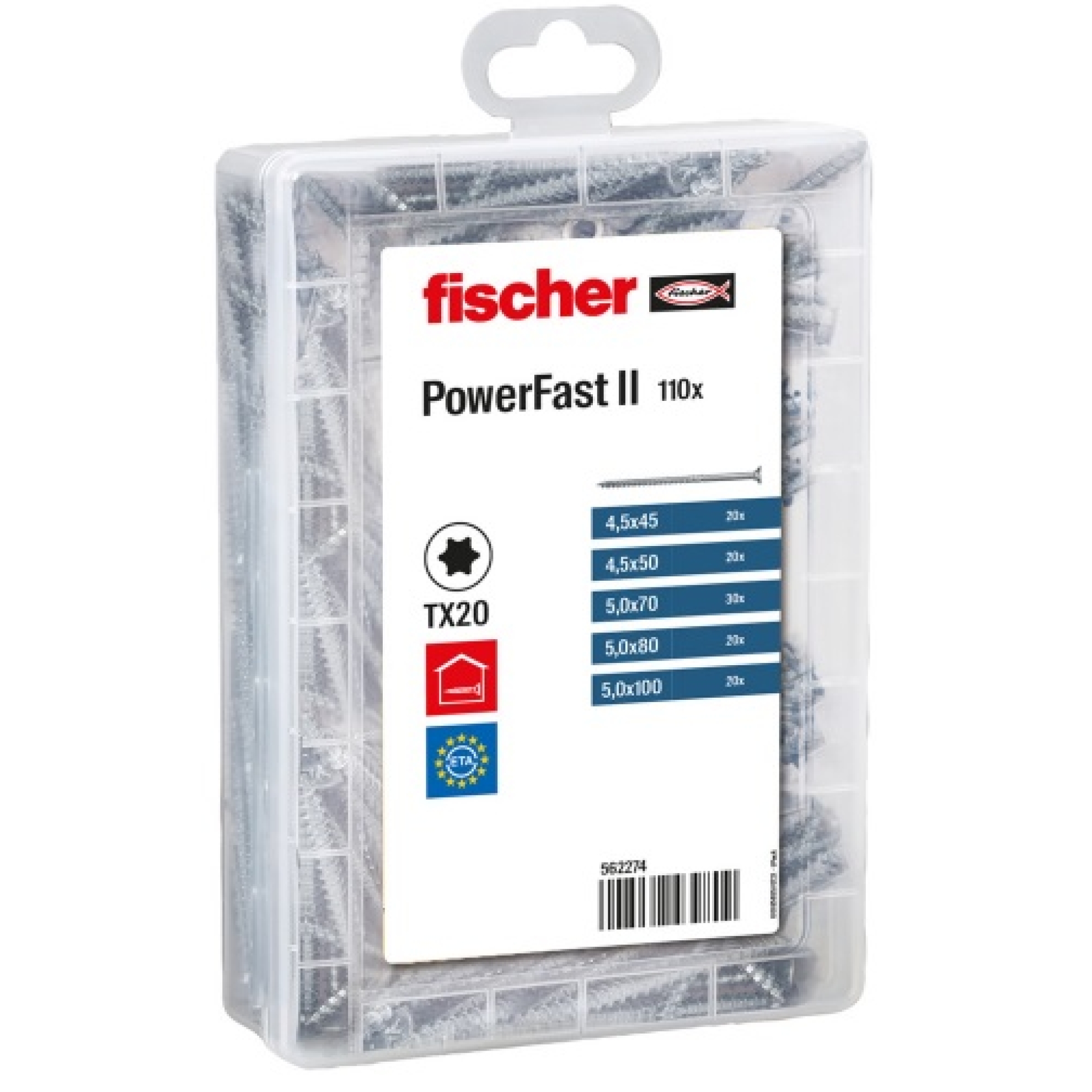 fischer Meister-Box PowerFast II SK TG TX (110Teile) - 1 Stück ...